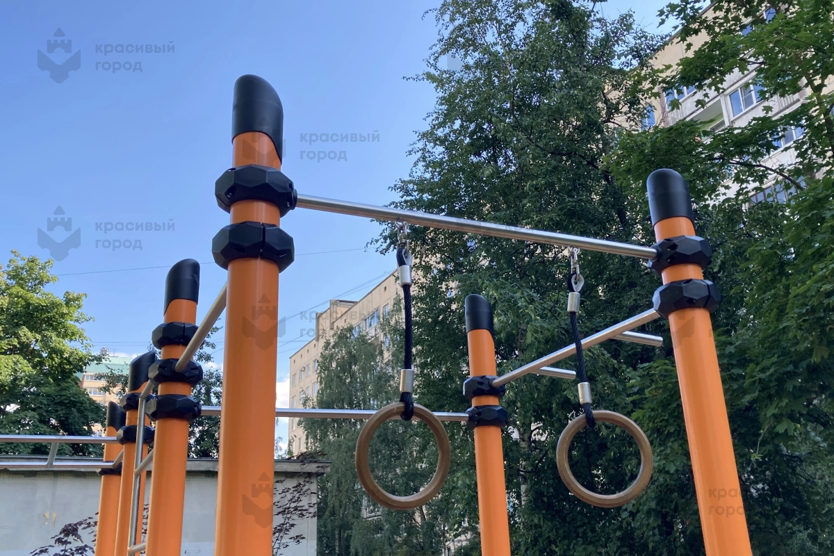 Воркаут «3 турника, шведская стенка, кольца и рукоход» - фото 5