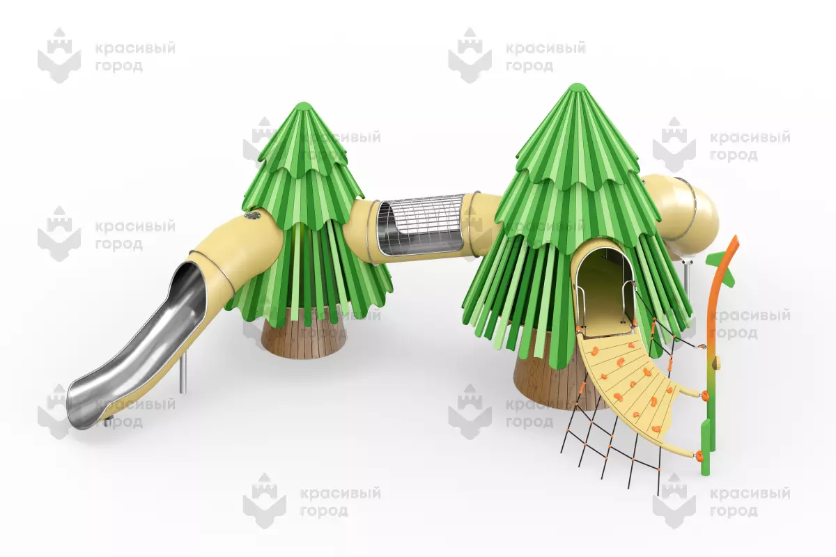 Игровой комплекс «Ёлки-палки» тип-3 - рендер