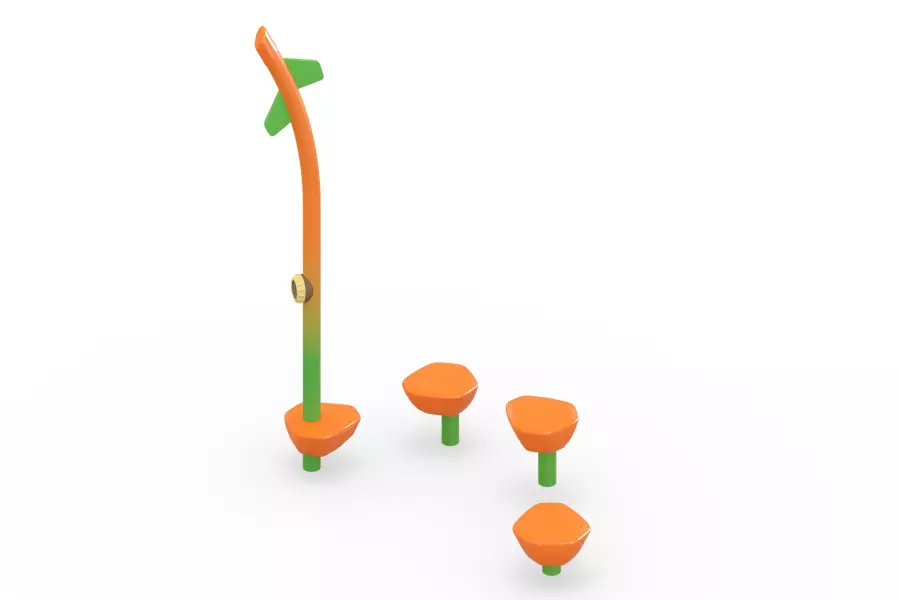 Спортивный элемент «Кочки и палка» тип-6