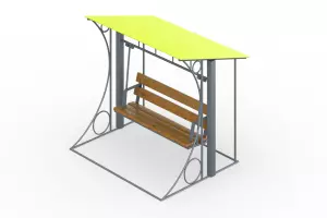 Качели-диван с навесом