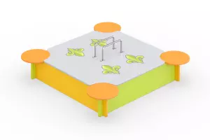 Песочница с дверцами