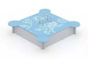 Песочница с дверцами «Космос»