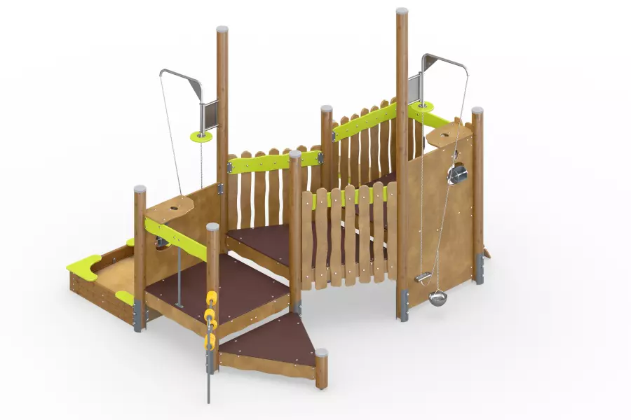 Игровой дворик «Оазис» с песочницей «Тропики»