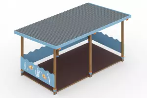 Беседка большая тип-5 (синий)