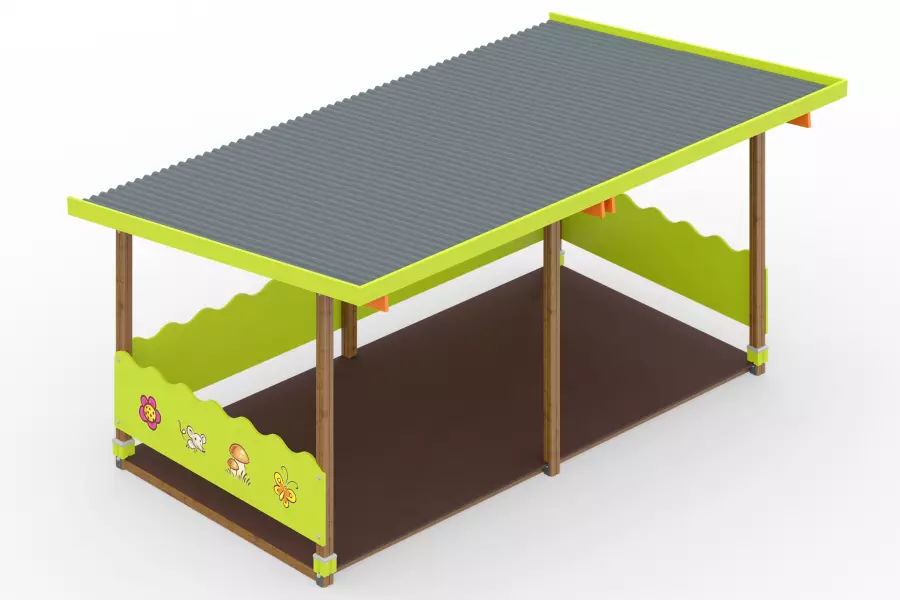 Беседка большая тип-5 (зеленый)