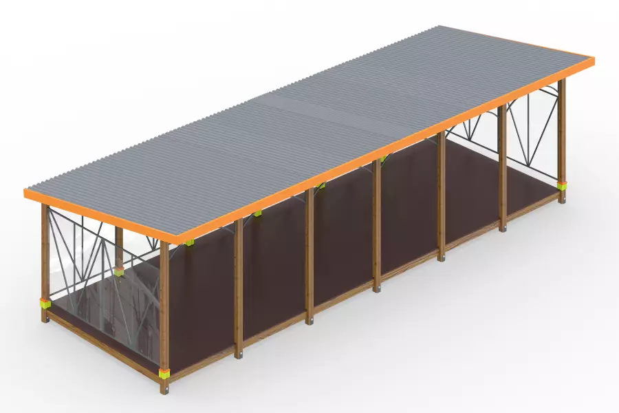 Теневой навес тип 6.9