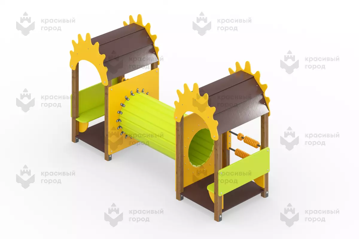 Беседка с тоннелем - рендер
