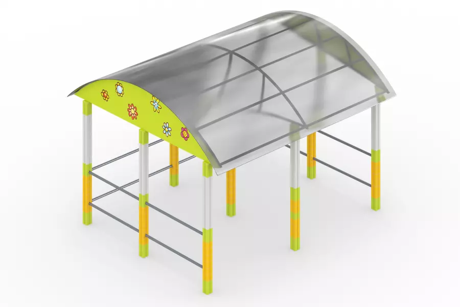 Навес для колясок на кубиках