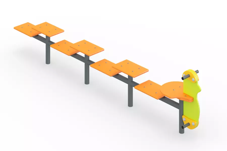 Разновысокое бревно «Гусеница-1»