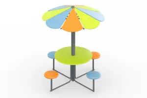 Столик с навесом «Семицветик»