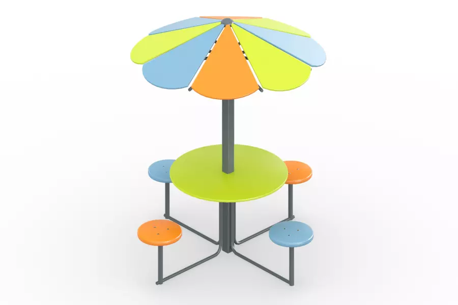 Столик с навесом «Семицветик»