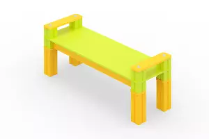 Скамья из кубиков