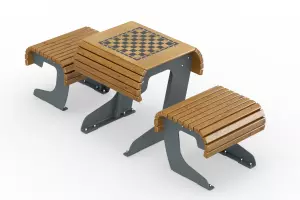 Столик со скамьями для настольных игр