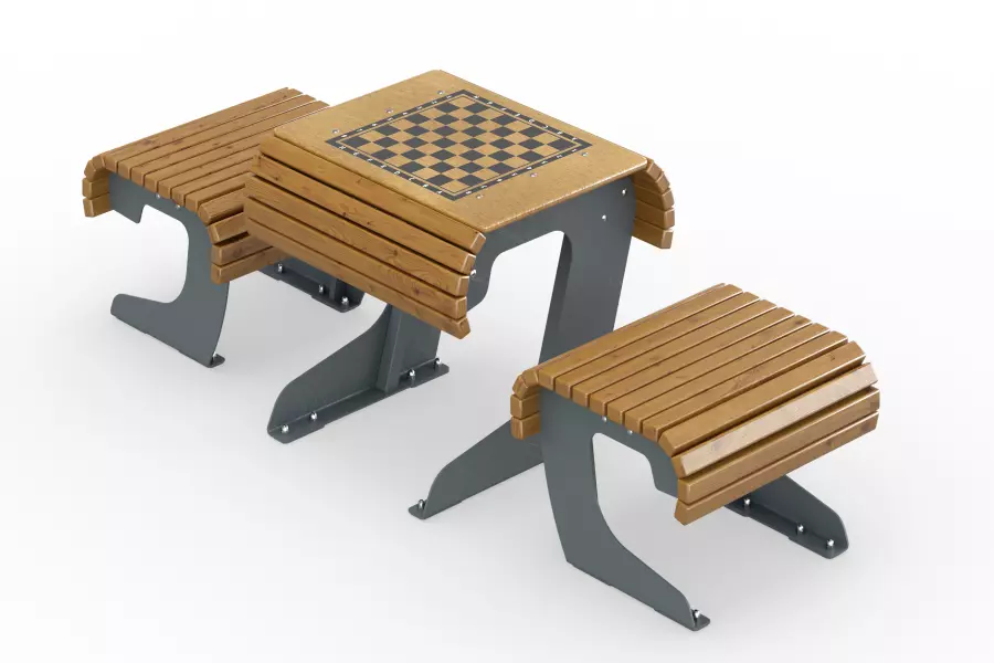 Столик со скамьями для настольных игр