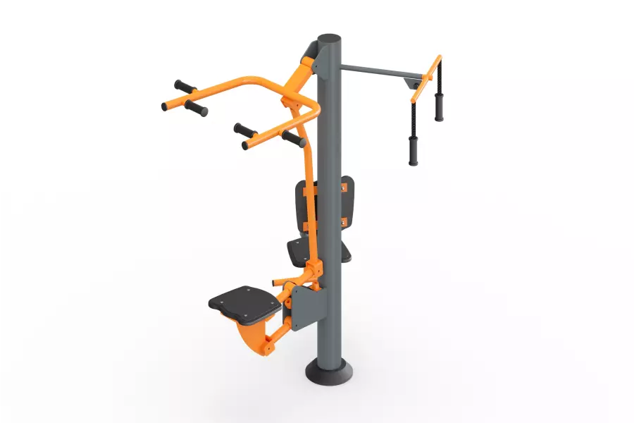 Уличный тренажер «Подтягивание + Гиб колена + Тяга»