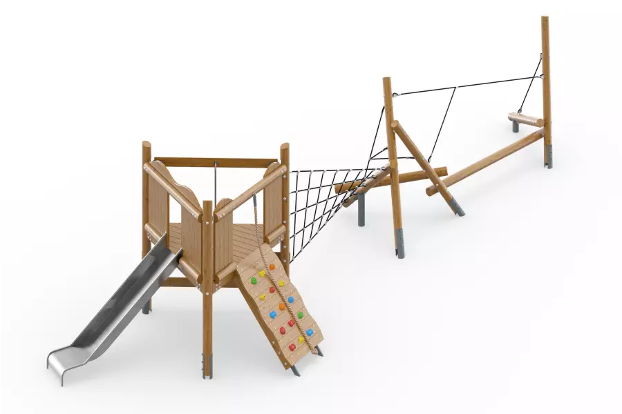 Игровой комплекс «Джунгли с горкой»