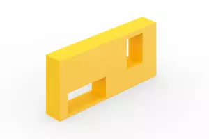 Стена с двумя проемами