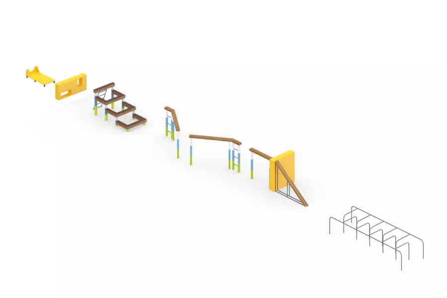 Полоса препятствий в одинарном исполнении