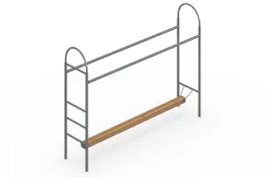 Бревно на цепях с рукоходом