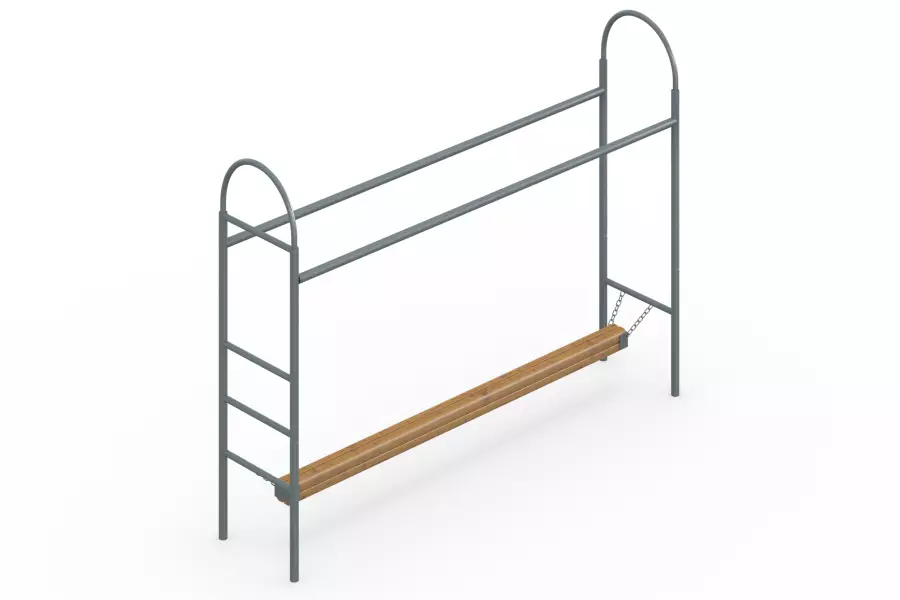 Бревно на цепях с рукоходом