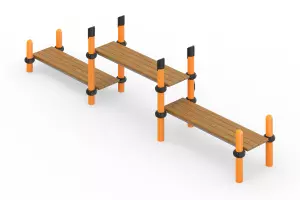 Воркаут «Скамья трёхуровневая»