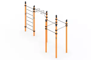 Воркаут «5 турников, шведская стенка и рукоход «зигзаг»