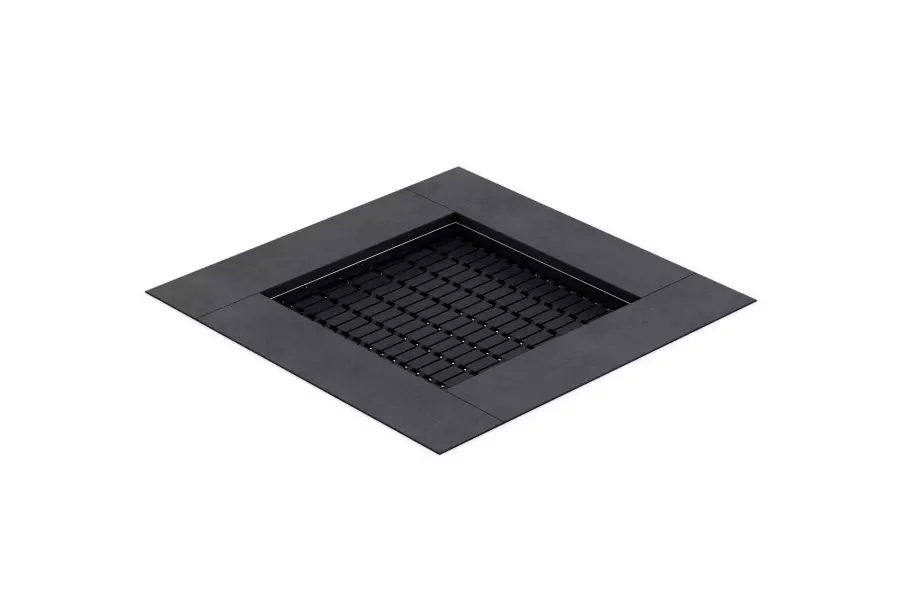 Батут квадрат встраиваемый 160  (прыж. пов. 100х100) чёрный