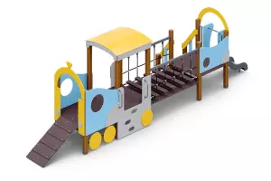 Игровой комплекс «Паровозик с вагончиком и горкой»