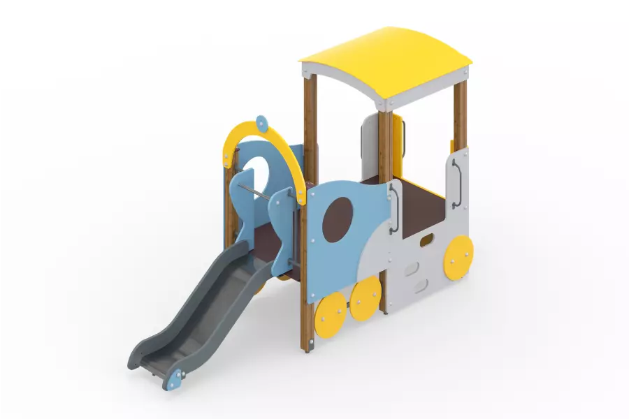 Игровой комплекс «Паровозик» с горкой