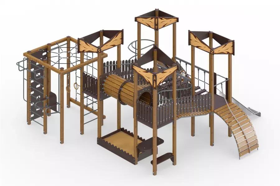 Игровой комплекс с песочницей «Средневековье»