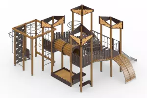 Игровой комплекс с песочницей «Средневековье»