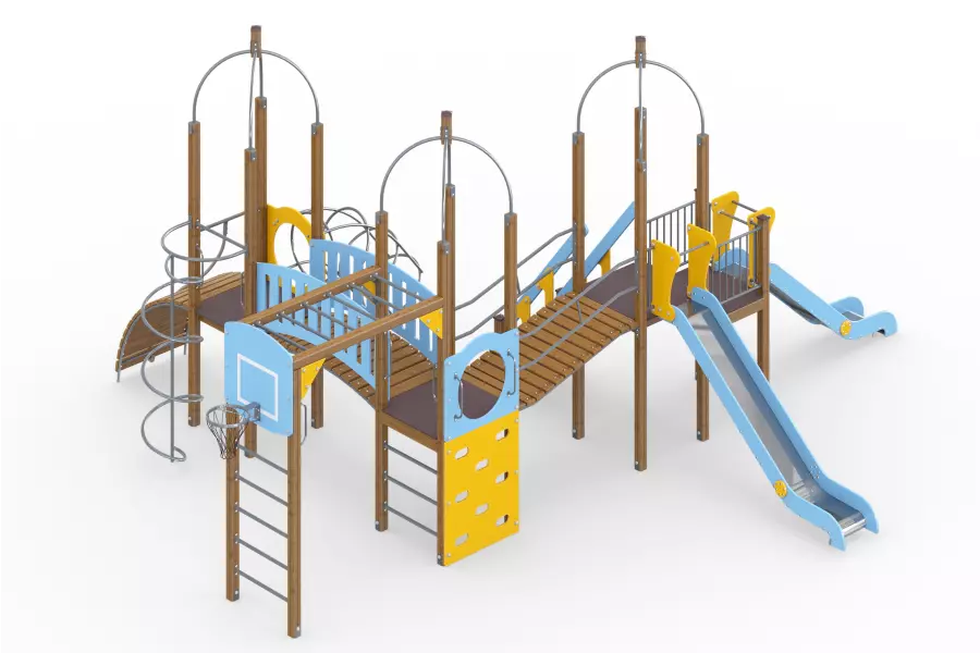 Игровой комплекс с баскетбольным щитом