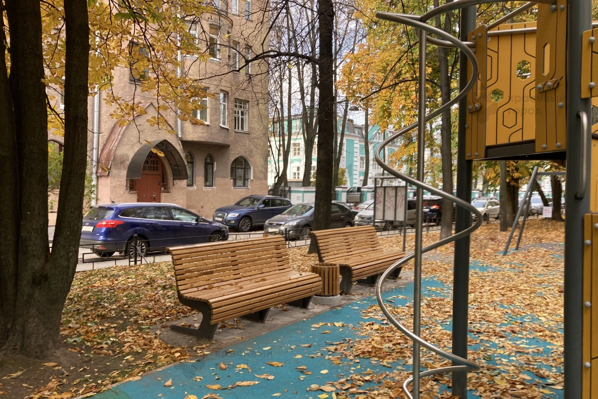 Скамья парковая на металлическом основании со спинкой - фото 6