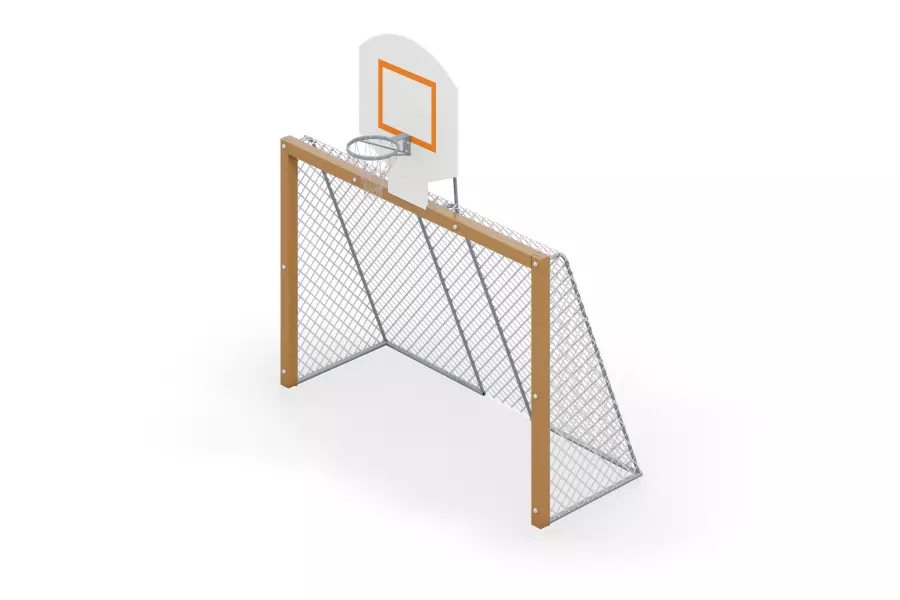 Ворота для мини футбола с баскет. кольцом