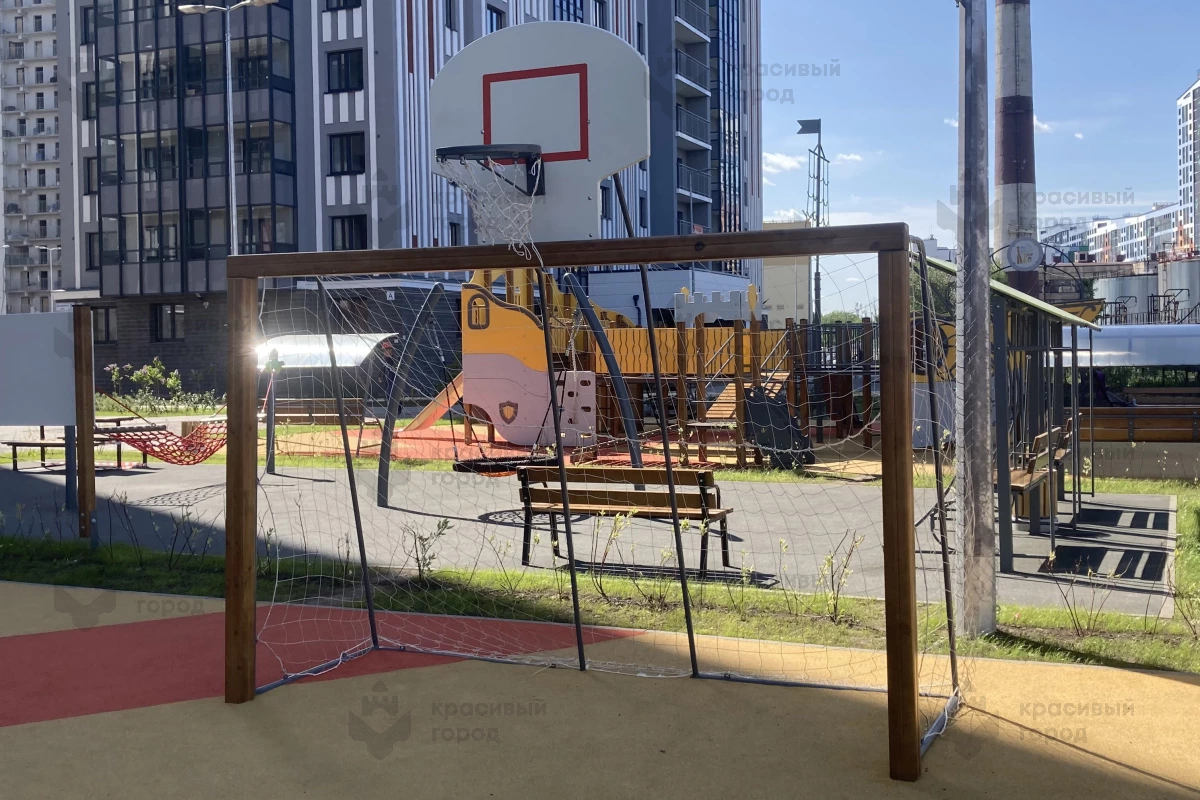 Ворота для мини футбола с баскет. кольцом - фото 3